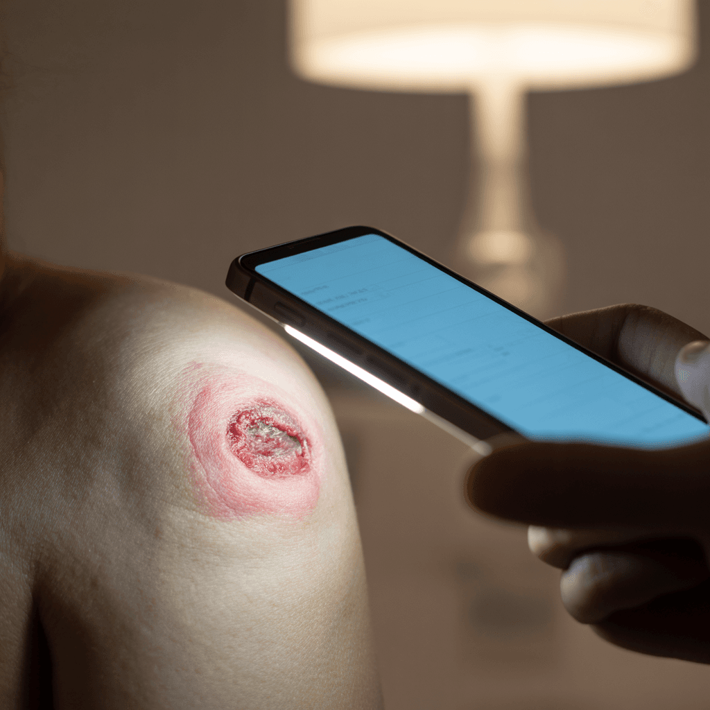 WoundCare AI em uso